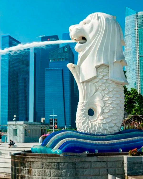 Сингапур за день. Мерлайон
